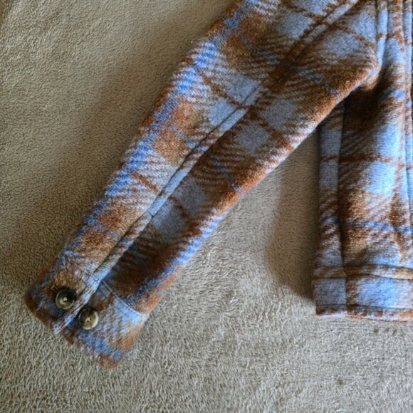 Aritzia Wilfred Free Autumn Wool Blend Plaid Shirt Jacket size XS - Picture 12 of 16